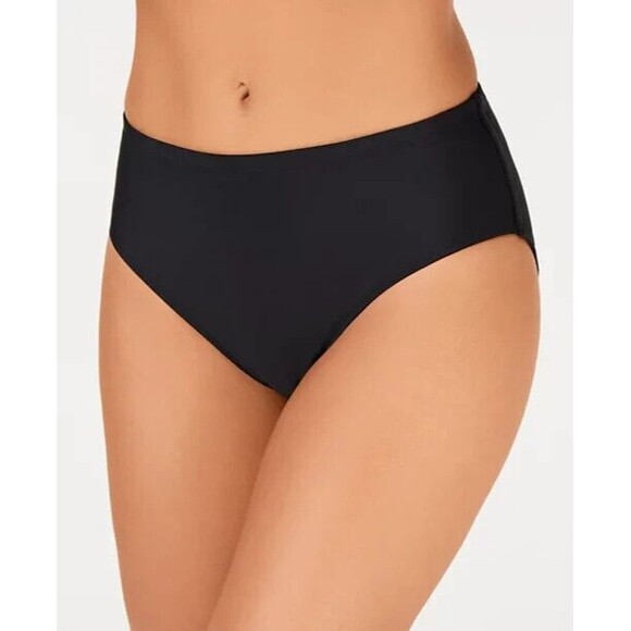 Island Escape Brief Bikini Bottoms, Black, 14 - Picture 1 of 3